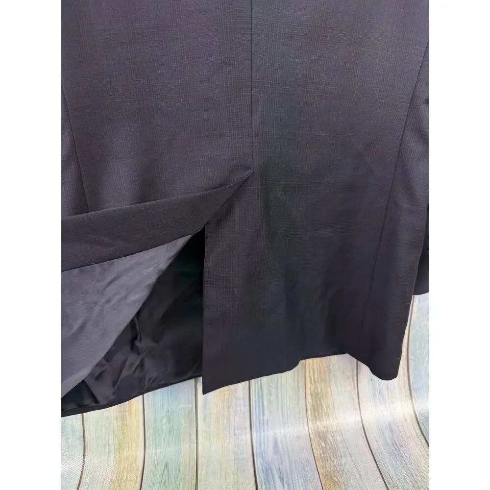 Hickey Freeman Suit Jacket Sports Coat Wool Loro Piana Tasmanian Super 120 42L